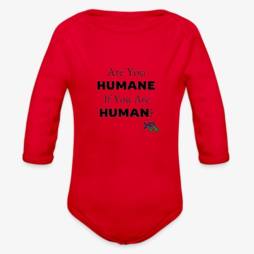 Humane Human - Organic Long Sleeve Baby Bodysuit
