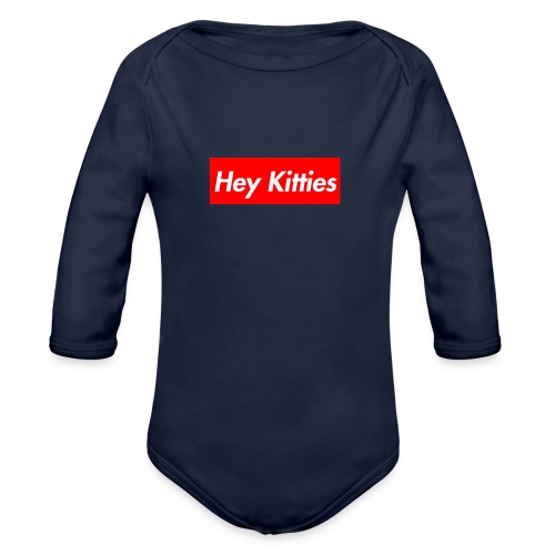 Hey Kitties - Organic Long Sleeve Baby Bodysuit