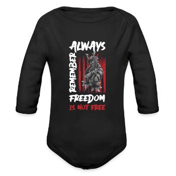 Warrior Kenjutsu Dagger Japan - Organic Long Sleeve Baby Bodysuit - black - Front