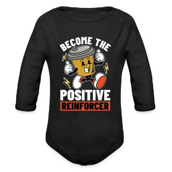 Behavioral Therapist Become The ABA Therapist - Organic Long Sleeve Baby Bodysuit - black - Front