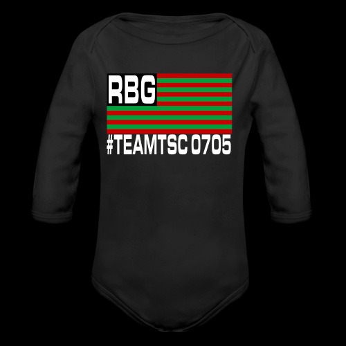TeamTSC RBGFlag 2 - Organic Long Sleeve Baby Bodysuit