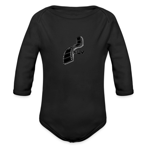 Fly LOGO - Organic Long Sleeve Baby Bodysuit