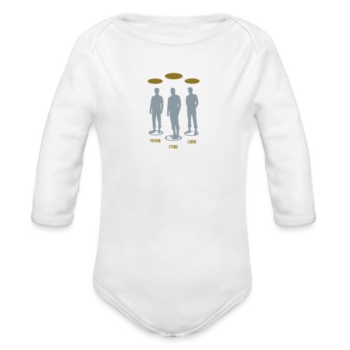 Pathos Ethos Logos 1of2 - Organic Long Sleeve Baby Bodysuit