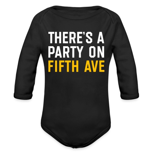 There's a Party on Fifth Ave - Organic Long Sleeve Baby Bodysuit