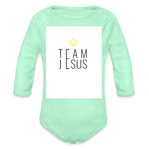 TEAM JESUS3 - Organic Long Sleeve Baby Bodysuit