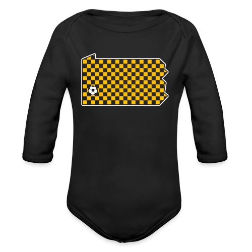 Pittsburgh Soccer - Organic Long Sleeve Baby Bodysuit