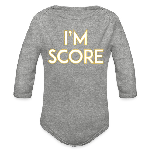 I'm Score - Organic Long Sleeve Baby Bodysuit