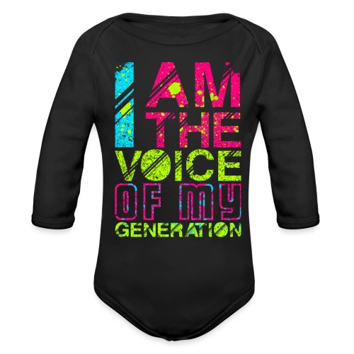 Voice of my generation - Organic Long Sleeve Baby Bodysuit