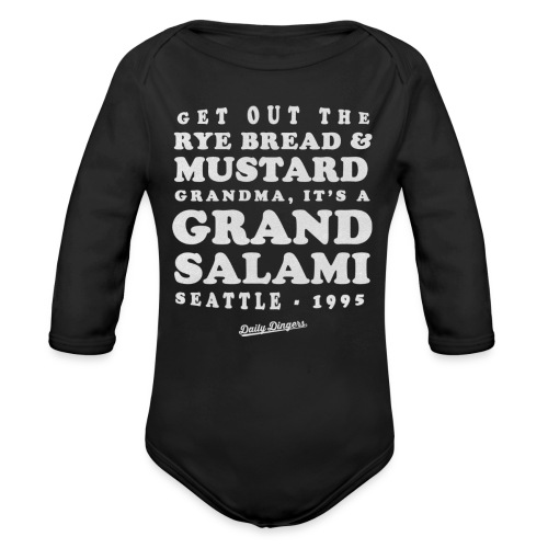 It's Grand Salami Time - Organic Long Sleeve Baby Bodysuit