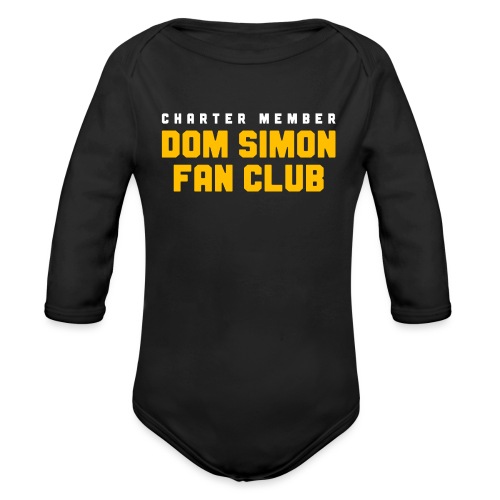 Dom Simon Fan Club - Organic Long Sleeve Baby Bodysuit