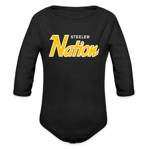 SteelerNation.com - Script - Organic Long Sleeve Baby Bodysuit