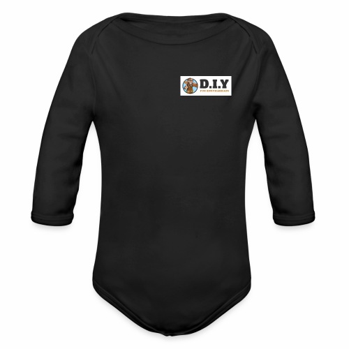 DIY For Knuckleheads Logo - Organic Long Sleeve Baby Bodysuit