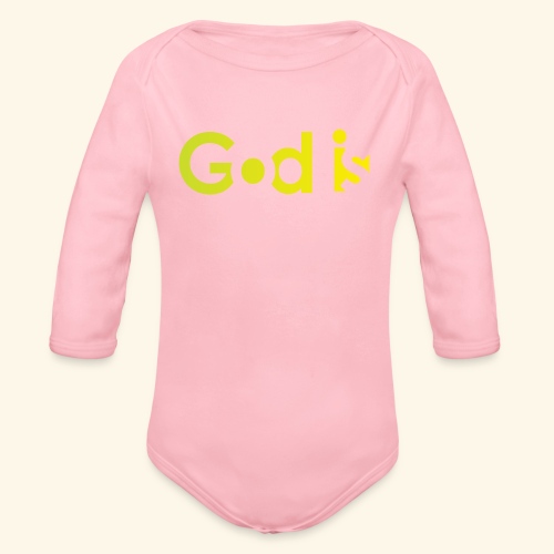 GOD IS #7 - Organic Long Sleeve Baby Bodysuit