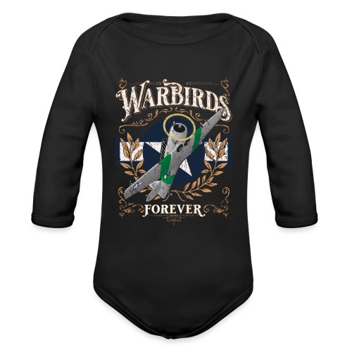 Vintage Warbirds Forever Classic WWII Aircraft - Organic Long Sleeve Baby Bodysuit