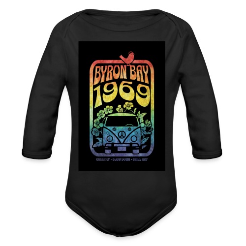 BYRON BAY 1969 - Organic Long Sleeve Baby Bodysuit