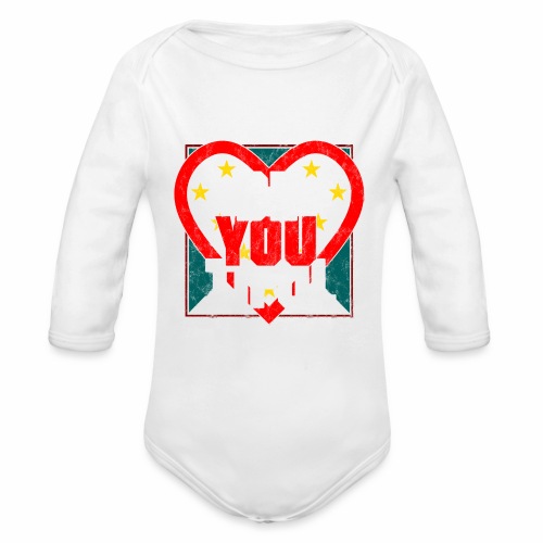 Beautiful BeYouTiful Heart Self Love Gift Ideas - Organic Long Sleeve Baby Bodysuit