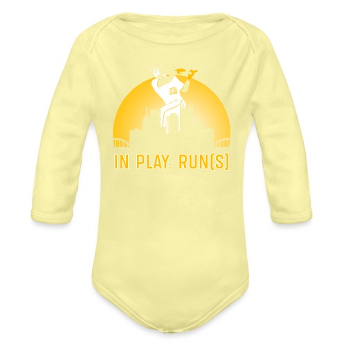 In Play, Run(s) - Organic Long Sleeve Baby Bodysuit
