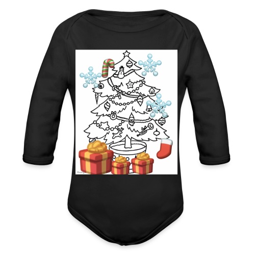 Christmas is here!! - Organic Long Sleeve Baby Bodysuit