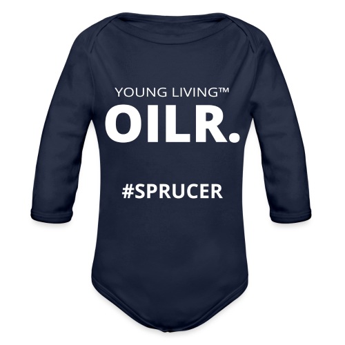 OILR Large - Organic Long Sleeve Baby Bodysuit