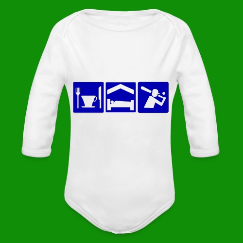 Softball/Baseball Basic Needs - Organic Long Sleeve Baby Bodysuit