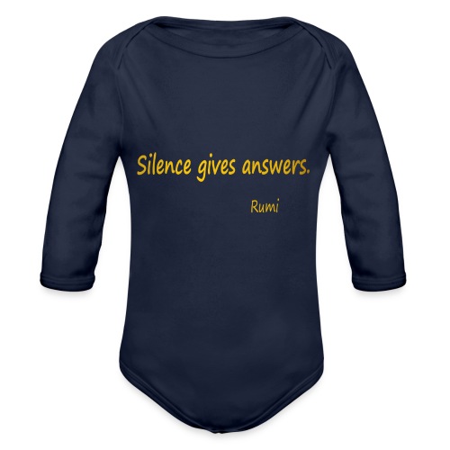 Silence - Organic Long Sleeve Baby Bodysuit