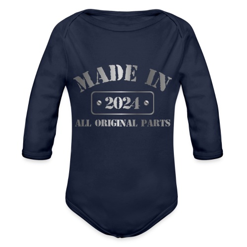 Made in 2024 - Organic Long Sleeve Baby Bodysuit