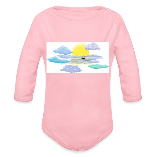 Sea of Clouds - Organic Long Sleeve Baby Bodysuit