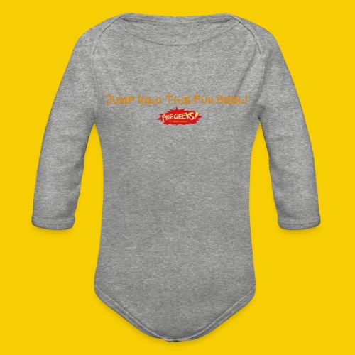 Slogan5 - Organic Long Sleeve Baby Bodysuit