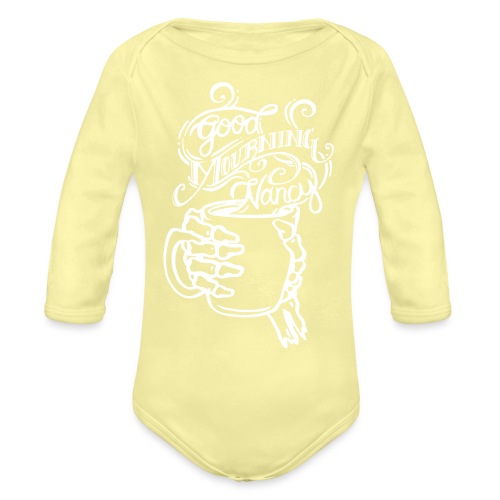 Good Mourning Nancy Logo - Organic Long Sleeve Baby Bodysuit