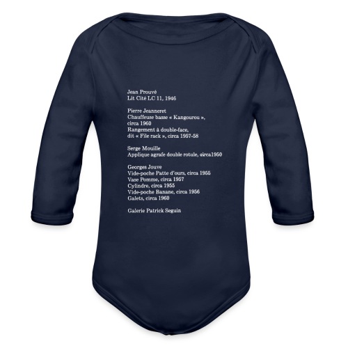 3 - Organic Long Sleeve Baby Bodysuit