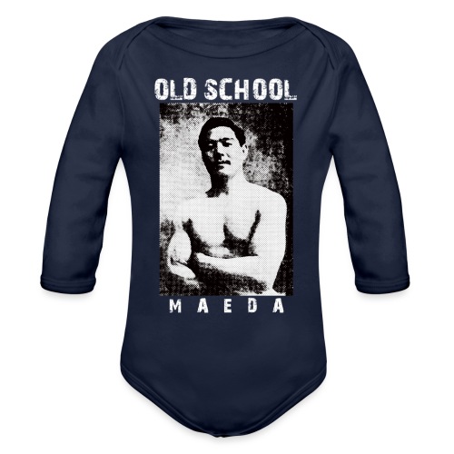 Mitsuyo Maeda Old School - Organic Long Sleeve Baby Bodysuit
