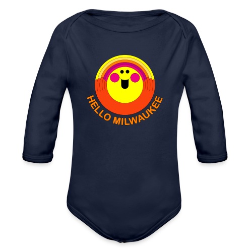 Hello Milwaukee - Organic Long Sleeve Baby Bodysuit