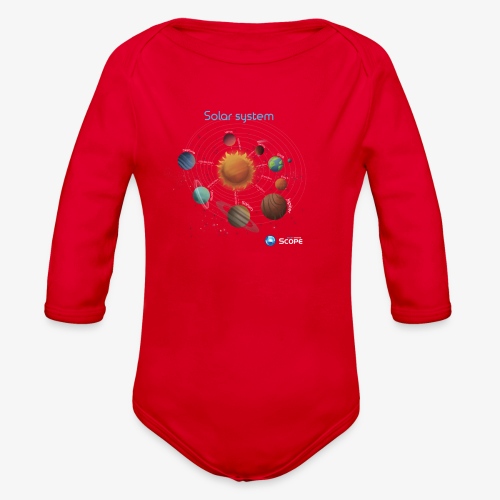 Solar System Scope : Solar System - Organic Long Sleeve Baby Bodysuit