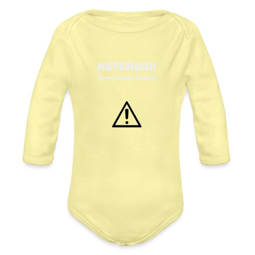Spaceteam Asteroid! - Organic Long Sleeve Baby Bodysuit