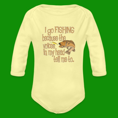 Fishing Voices - Organic Long Sleeve Baby Bodysuit