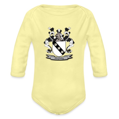 McGinley Family Crest - Organic Long Sleeve Baby Bodysuit