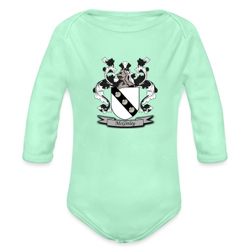 McGinley Family Crest - Organic Long Sleeve Baby Bodysuit