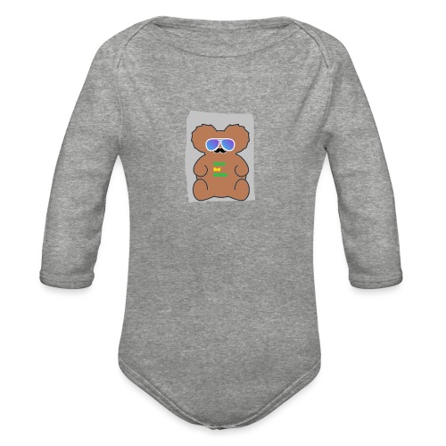 Aussie Dad Gaming Koala - Organic Long Sleeve Baby Bodysuit