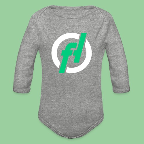 Fallout-Hosting Official Icon - Organic Long Sleeve Baby Bodysuit