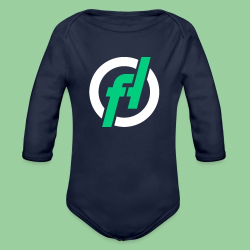 Fallout-Hosting Official Icon - Organic Long Sleeve Baby Bodysuit