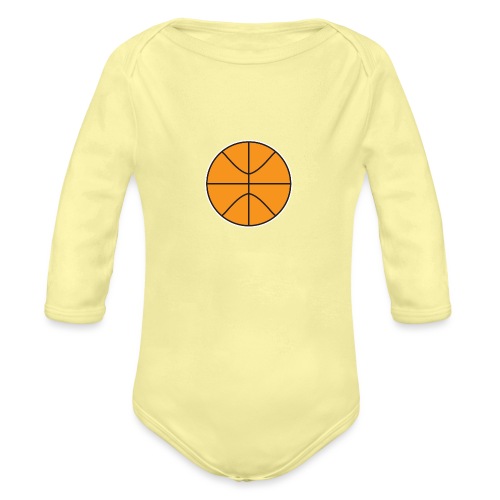 Plain basketball - Organic Long Sleeve Baby Bodysuit