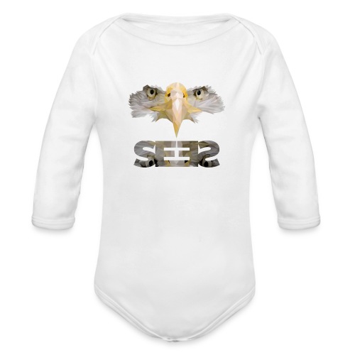 The God who sees. - Organic Long Sleeve Baby Bodysuit