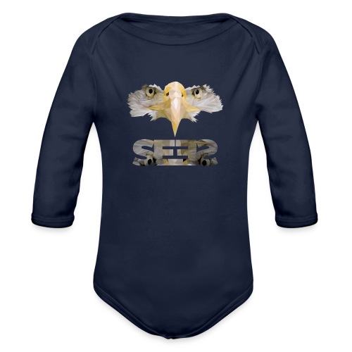The God who sees. - Organic Long Sleeve Baby Bodysuit
