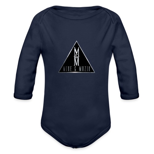 Mike G Muzik Logo - Organic Long Sleeve Baby Bodysuit