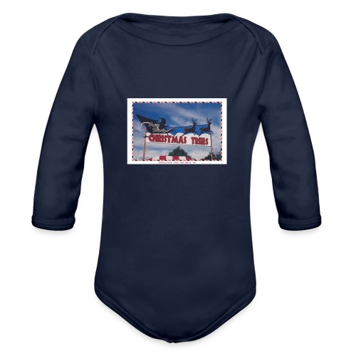 Priut Christmas Tree Shop - Organic Long Sleeve Baby Bodysuit