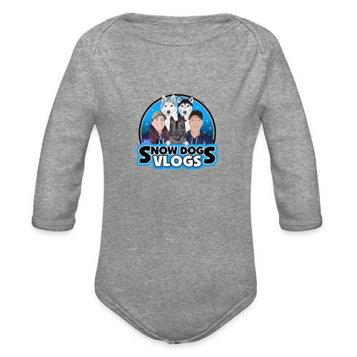 Snow Dogs Vlogs Family Logo - Organic Long Sleeve Baby Bodysuit