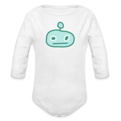 Okay Bot - Organic Long Sleeve Baby Bodysuit