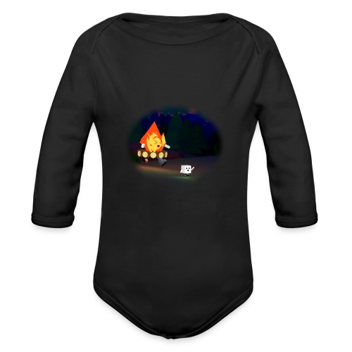 'Round the Campfire - Organic Long Sleeve Baby Bodysuit