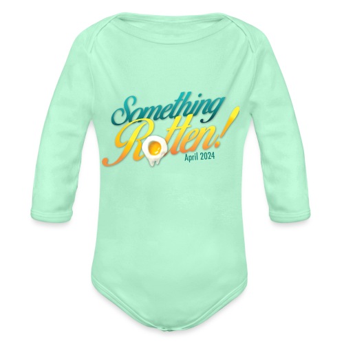 Something Rotten Colour just date - Organic Long Sleeve Baby Bodysuit