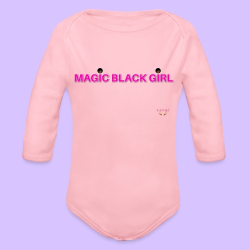 Magic Black Girl - Organic Long Sleeve Baby Bodysuit